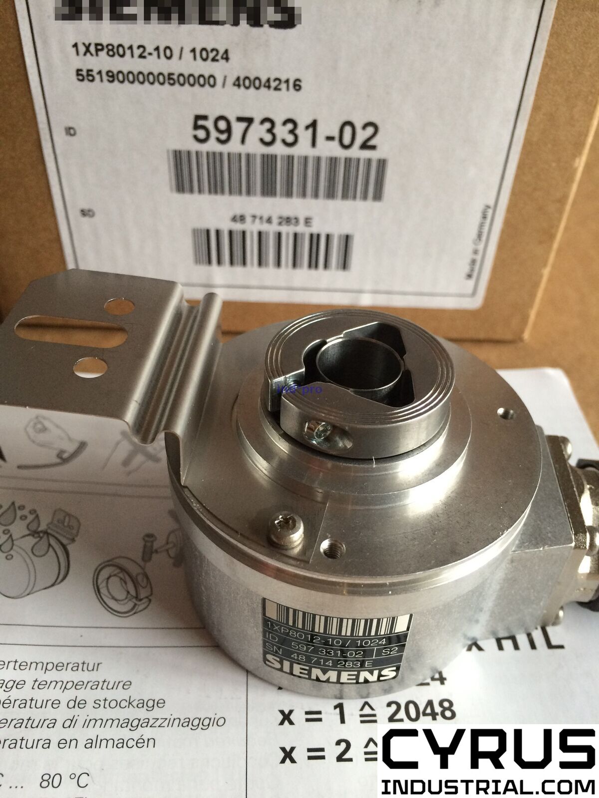 Siemens 1XP8012-10/1024 | 55190000050000 ROTARY ENCODER, UPC 804766100635