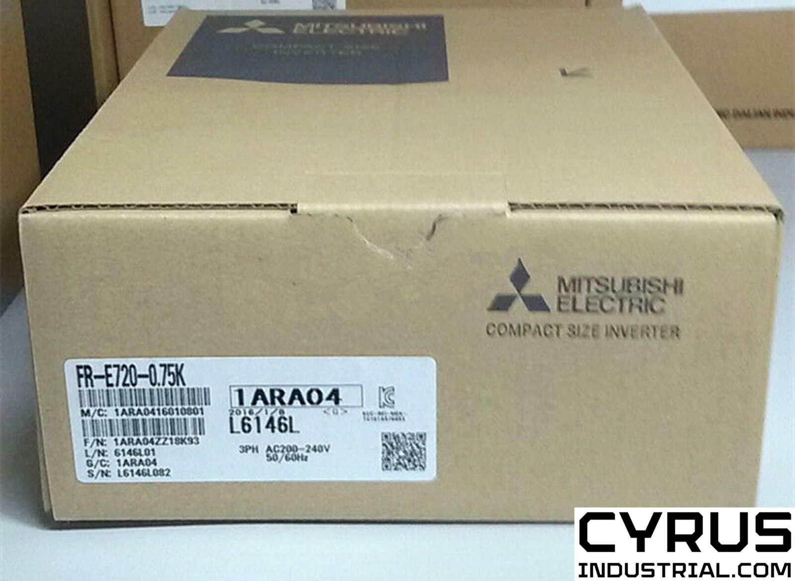 Mitsubishi FR-E720-0.75K PLC inverter 220V 0.75KW 1HP