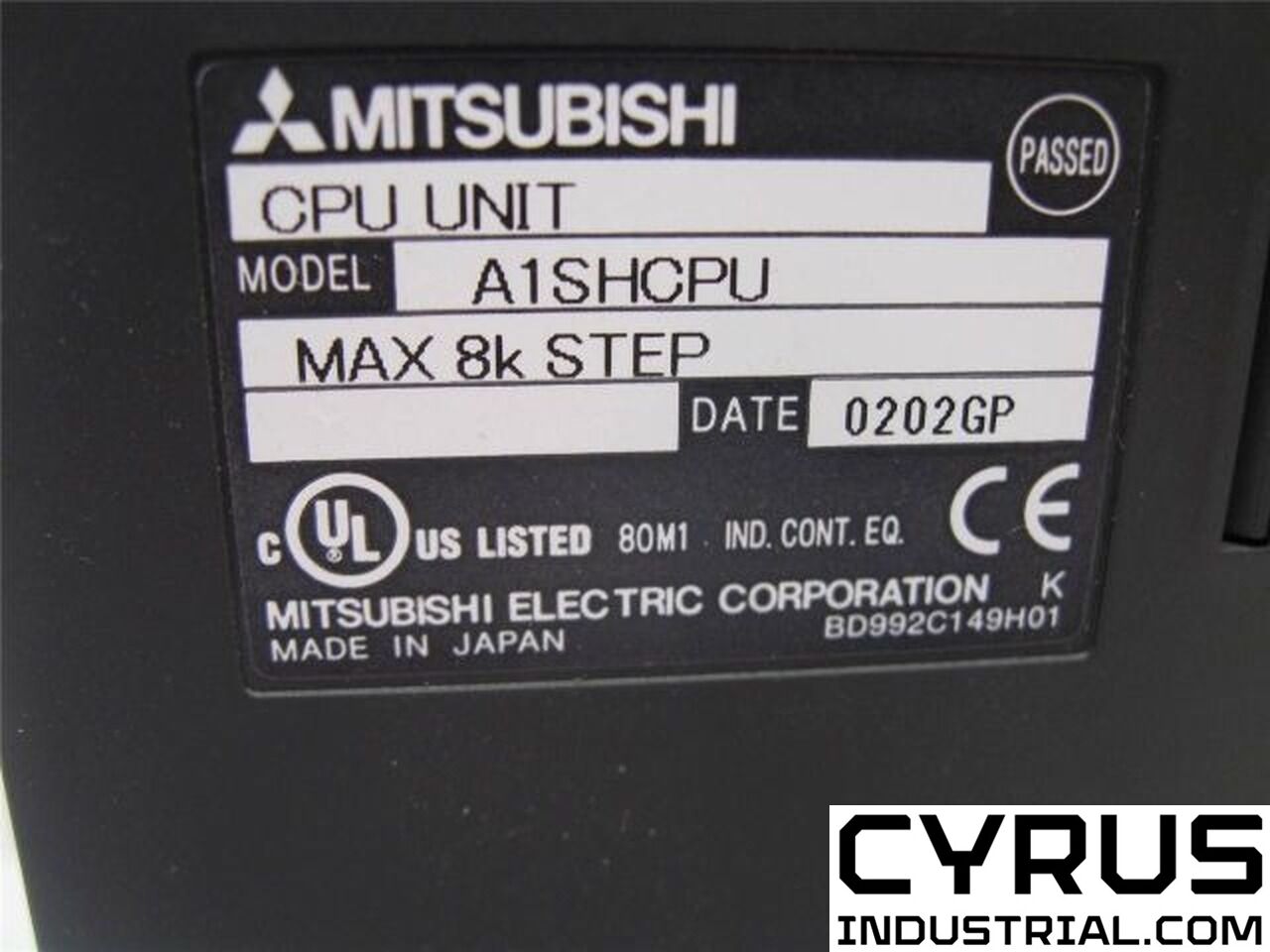 Mitsubishi A1SHCPU MELSEC-A series Programmable logic controller (PLC) CPU  module, 8Ksteps (Program) memory capacity - connection capacity 2048 x